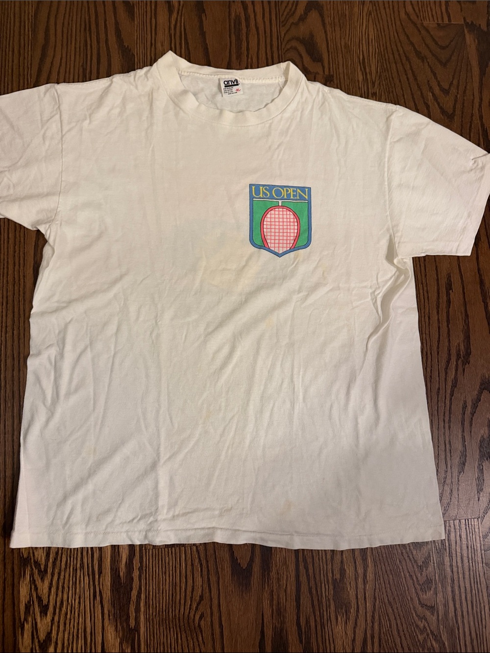 US Open 1989 White Graphic Men’s T-Shirt